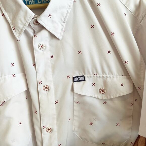 Dixxon Flannel The Chad Button Up Shirt Size 2X Performance Short Sleeve Print - Picture 4 of 7